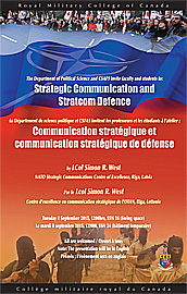 Strategic Commucation and Stratcome Defence poster